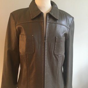 Willi Smith Leather Shacket